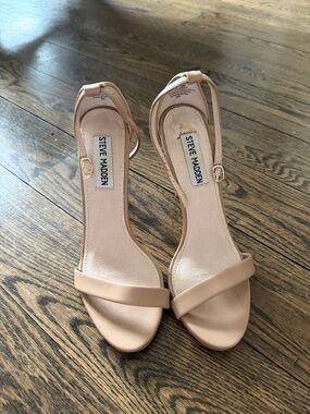 Steve Madden Blush Nude Ankle-Strap Heels